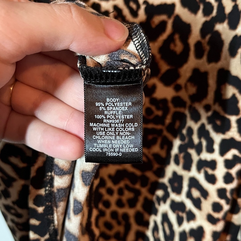 Bold Elements | Leopard Print Blouse With Cold Sh… - image 6